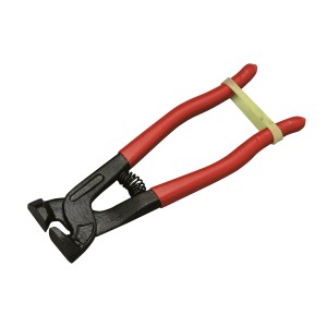 LUX Mosaikzange Comfort, 200mm, mit roten Griffen und Hartmetallschneiden zum Brechen von Fliesen.