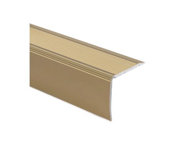 KARAT Treppenkantenprofil Sahara - 24,5x20mm Gelocht 1000mm Mit Dübeln