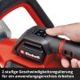 Detailaufnahme: Einhell Akku-Heckenschere GP-CH 18/61 mit Geschwindigkeitsregelung.