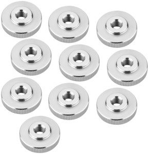 SOTECH 10er Set Rändelmutter M8 Edelstahl V2A SS304 Flache Form DIN 467 Griffmutter