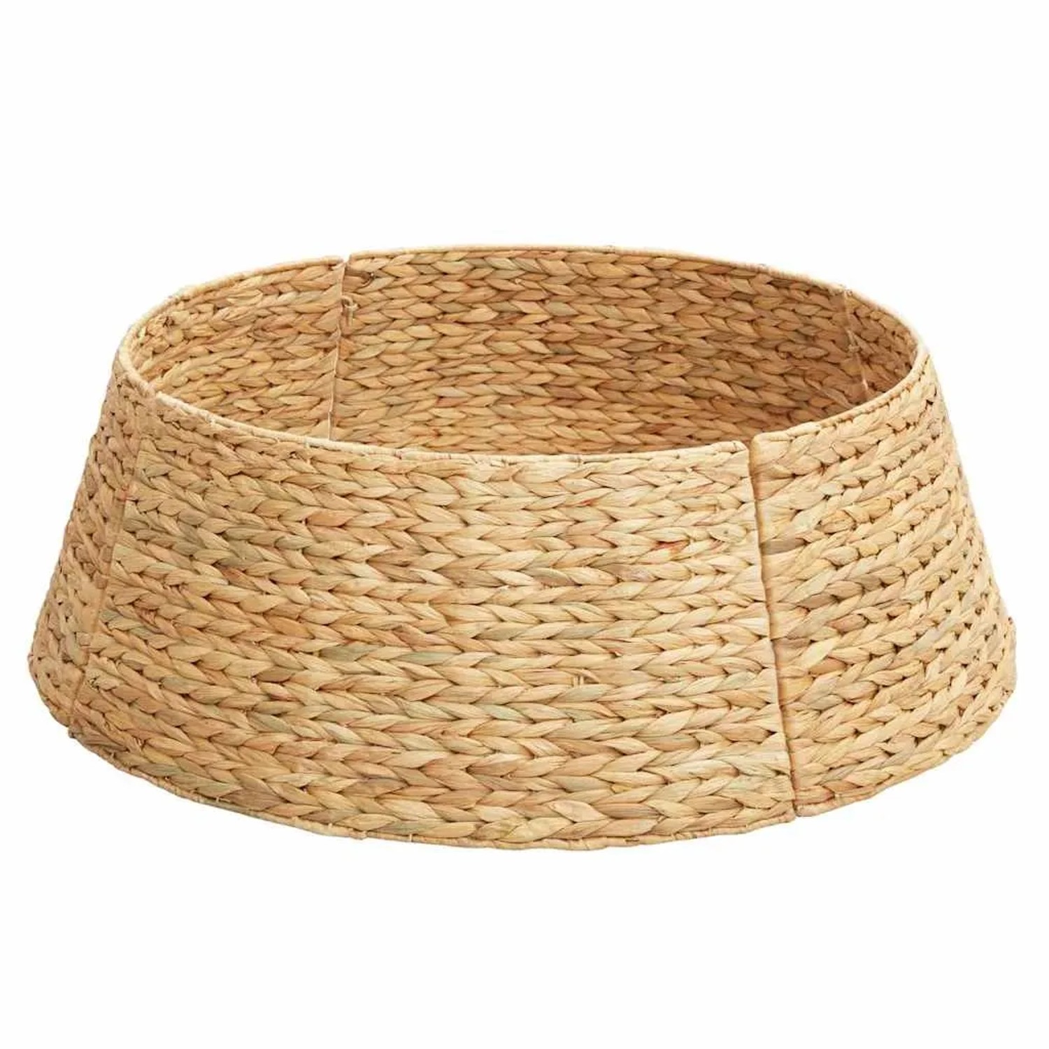 vidaXL Weihnachtsbaumkragen Braun 75 x 75 x 25 cm Wasserhyazinthe 42020157