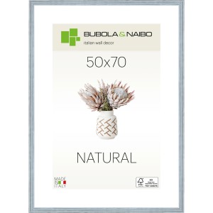 Blauer Holz Bilderrahmen Tosca, 50x70 cm, FSC-zertifiziert. Ideal für Fotos und Kunstdrucke.