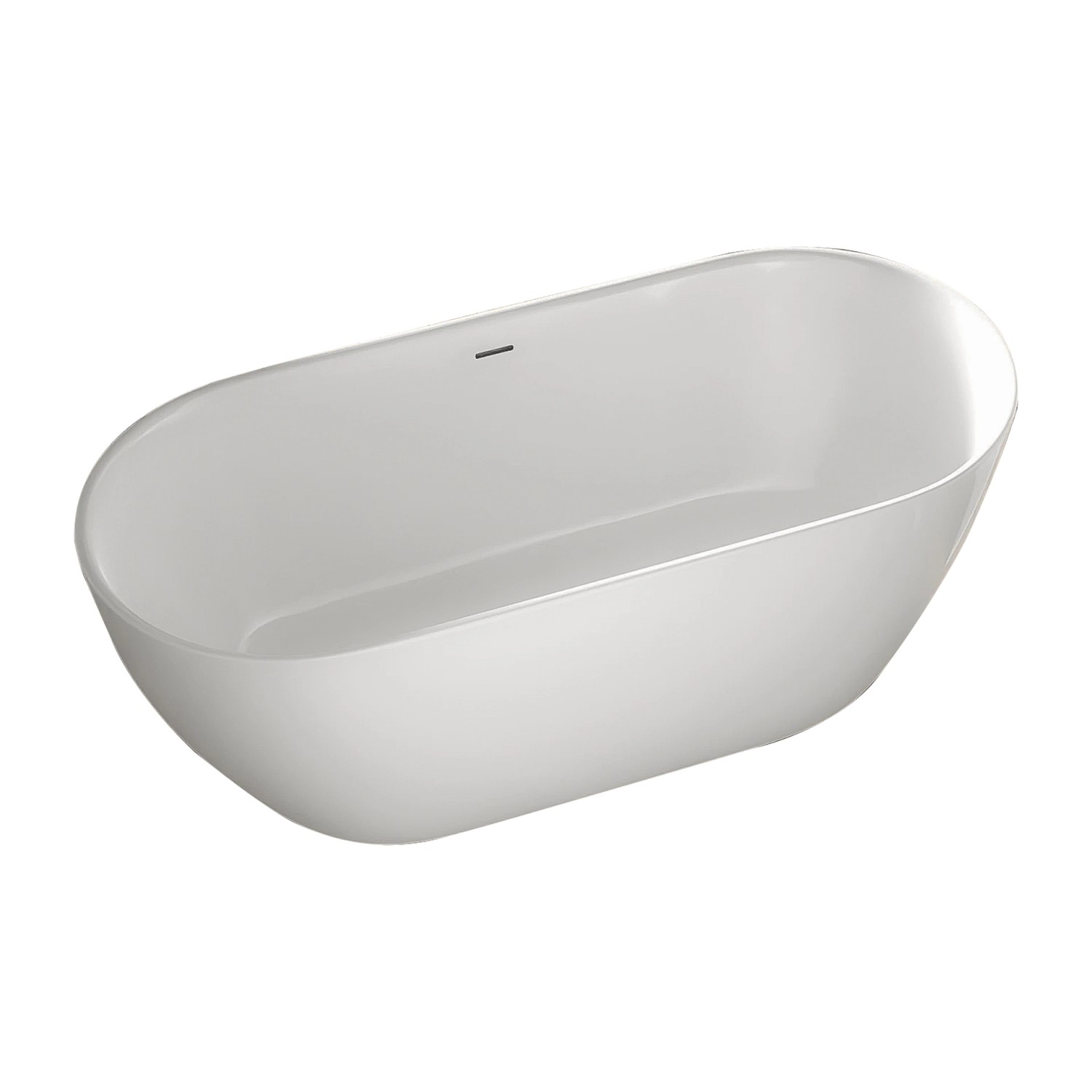 Bernstein Freistehende Badewanne JAZZ PLUS 2.0 Acryl Weiß Matt 180x80 cm günstig online kaufen