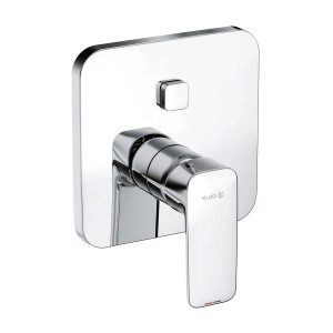 Kludi Unterputz Wannenarmatur PURE&STYLE in Chrom mit Einhandmischer und Drucktastenumstellung.