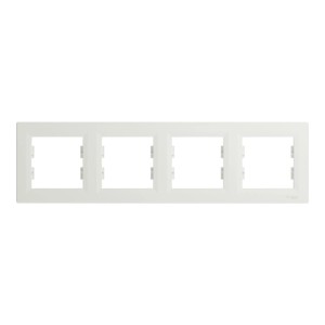 Schneider Electric ASFORA 4-Fach Rahmen Horizontal Weiss EPH5800421D