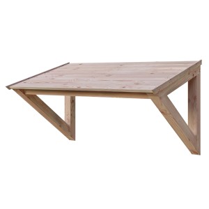 Skan Holz Vordach Poel, 148x87 cm, Natur, unbehandelt. Holzvordach aus Douglasie.