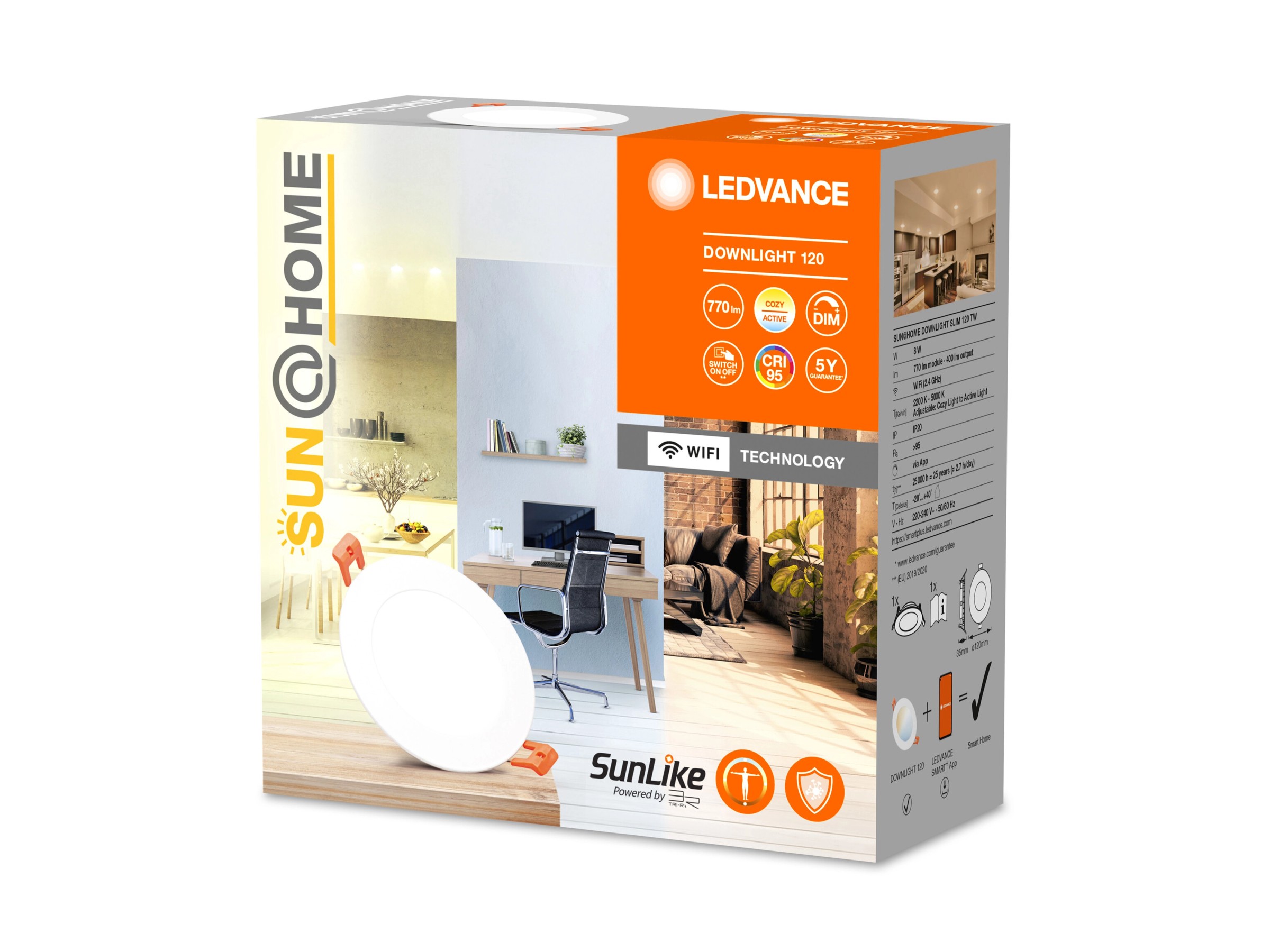 LEDVANCE SURFACE CIRCULAR 400 LED Deckenleuchte – IP44, Kaltweiß, Für Bad, Flur & Treppenhaus