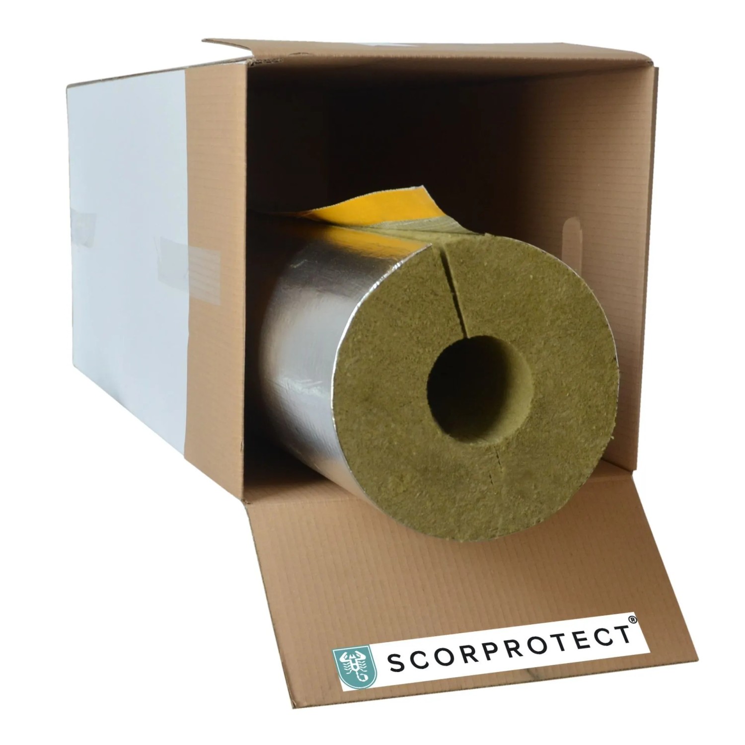 Scorprotect Karton Rohrisolierung Alu 89 MM X 80 MM