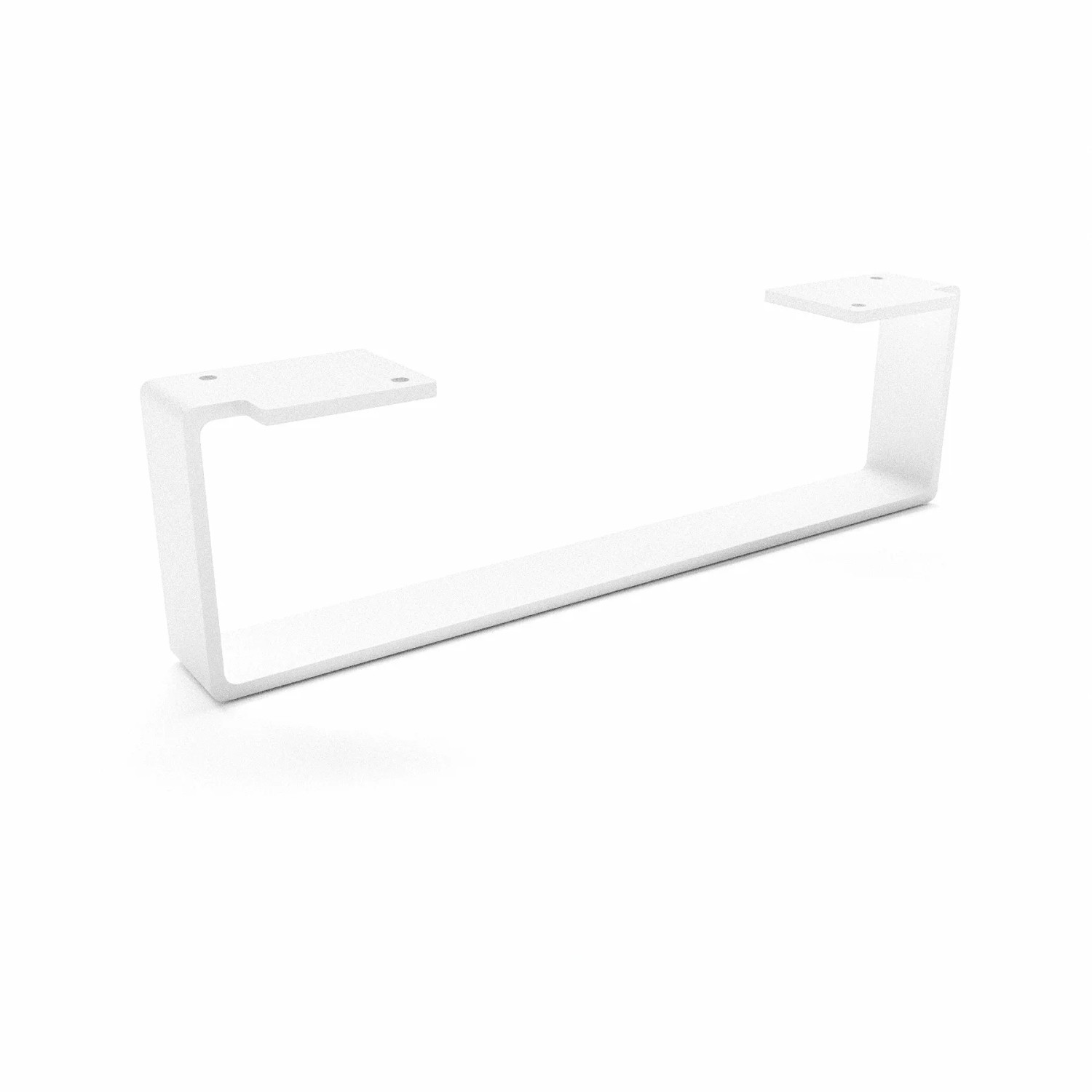 HEVVA Möbelbein LUXEMBURG 10 cm Hoch 35 cm Tief 1 Fuß Weiß