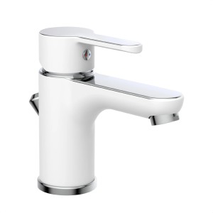 Eisl DIZIANI Waschtischarmatur in Weiß-Chrom, modernes Design für Ihr Badezimmer.