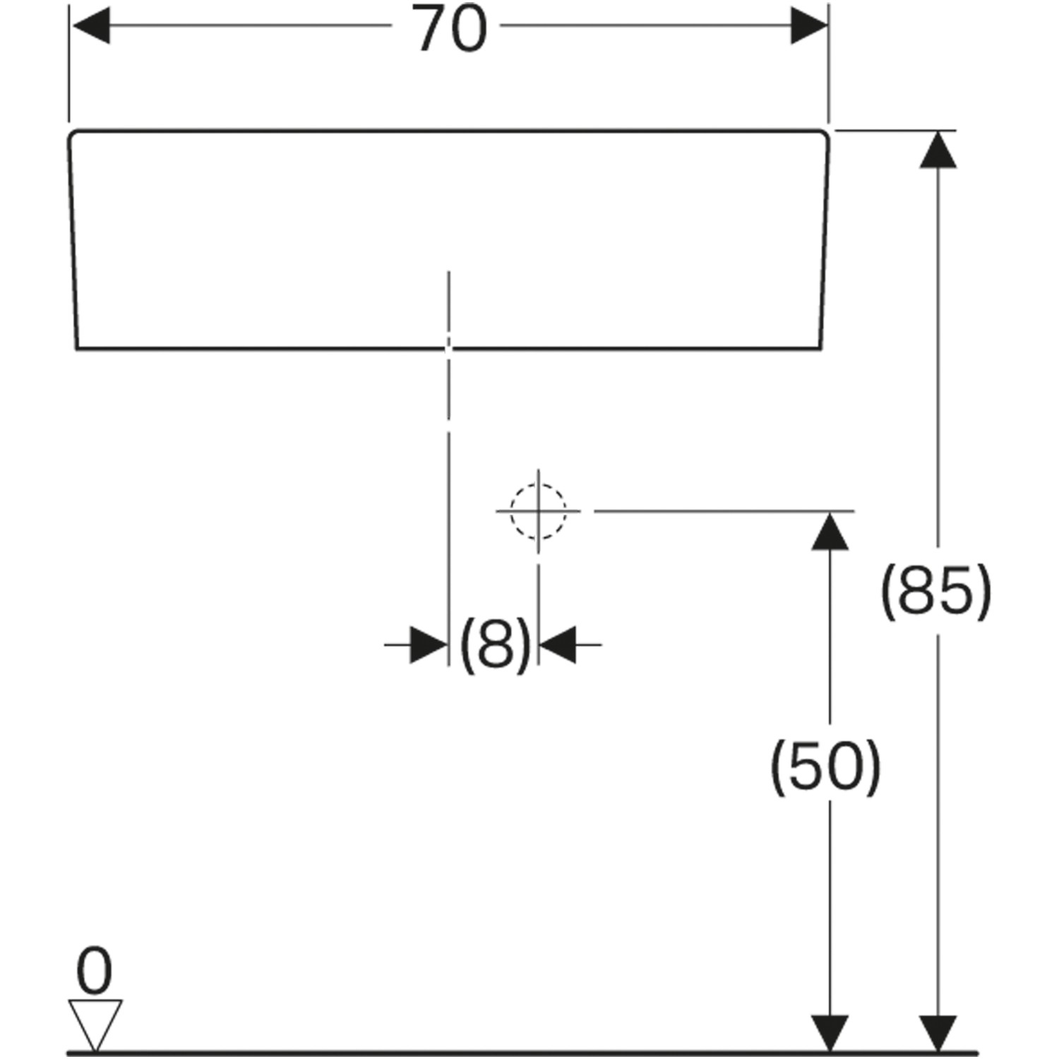 Geberit Mehrzweckbecken Publica 70 cm Weiß kaufen bei OBI
