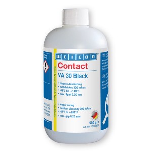 WEICON Contact VA 30 Black, 500g Cyanacrylatklebstoff für Dichtungen und Gummimaterialien.
