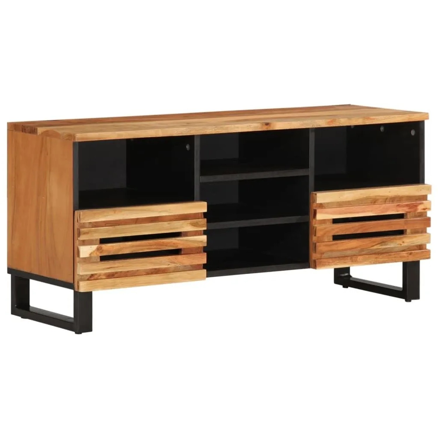 vidaXL TV-Schrank 100x34x46 cm Massivholz Akazie 377525 günstig online kaufen