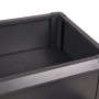 DELUKE Hochbeet NORA mit Schrank Abschließbar Anthrazit Stahl Metall-Hochbeet für Garten Balkon-Beet Gemüsebeet Kräuterbeet_3