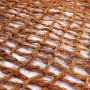 Aquagart Kokosmatte mit Pflanztaschen für Teichufer und Böschungen.