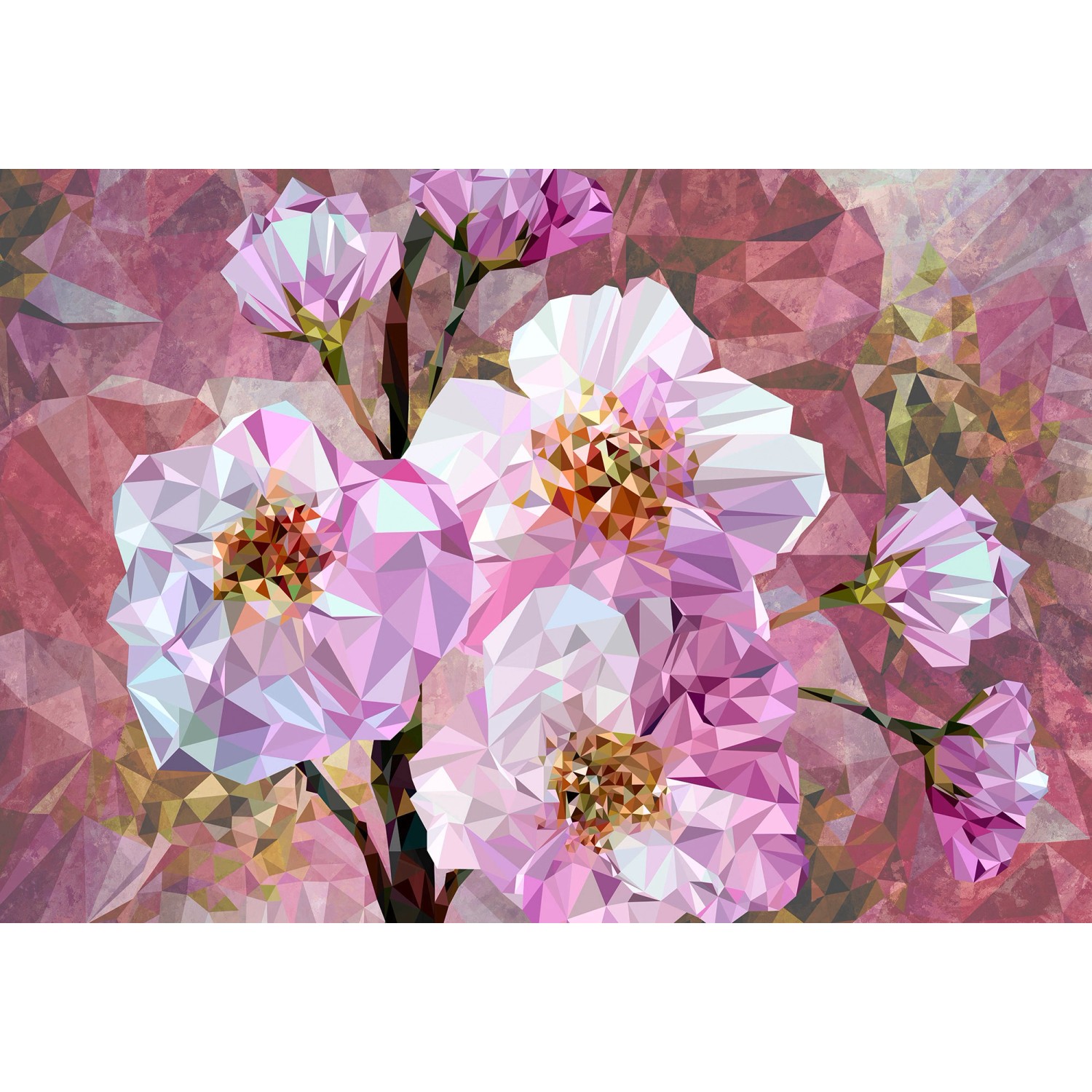 Komar Fototapete Vlies Blooming Gems 368 cm x 248 cm FSC® FSC®