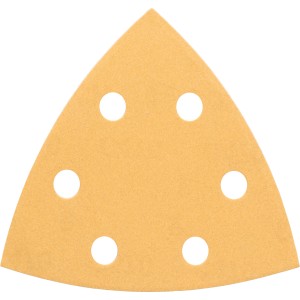 Bosch Schleifblatt Pro, Dreieckschleifer, 93mm, Korn 80, 5er-Pack, Zubehör für Multischleifer.