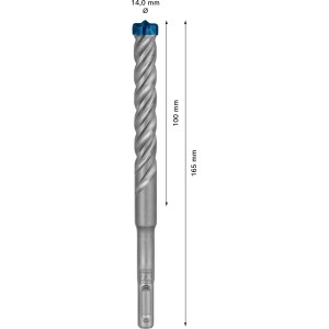 Bosch Expert Hammerbohrer SDS Plus-7X, 14x100x165 mm, für Beton und Stahlbeton.