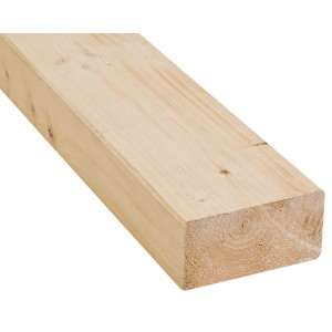 Konstruktionsvollholz Fichte/Tanne, 80x160x2500 mm, für den Holzbau.