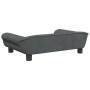 vidaXL Hundebett Dunkelgrau 70x48x22 cm Samt 172014_5