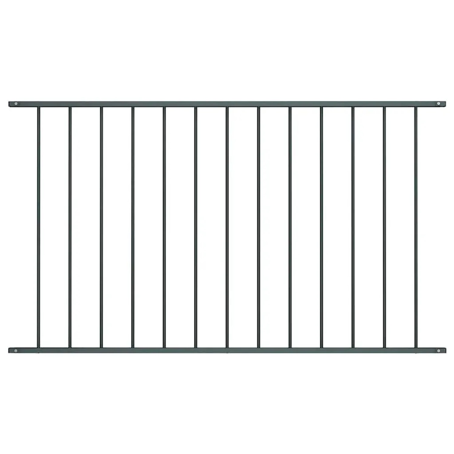 vidaXL Zaunelement Pulverbeschichteter Stahl 1,63x1 m Anthrazit 145222