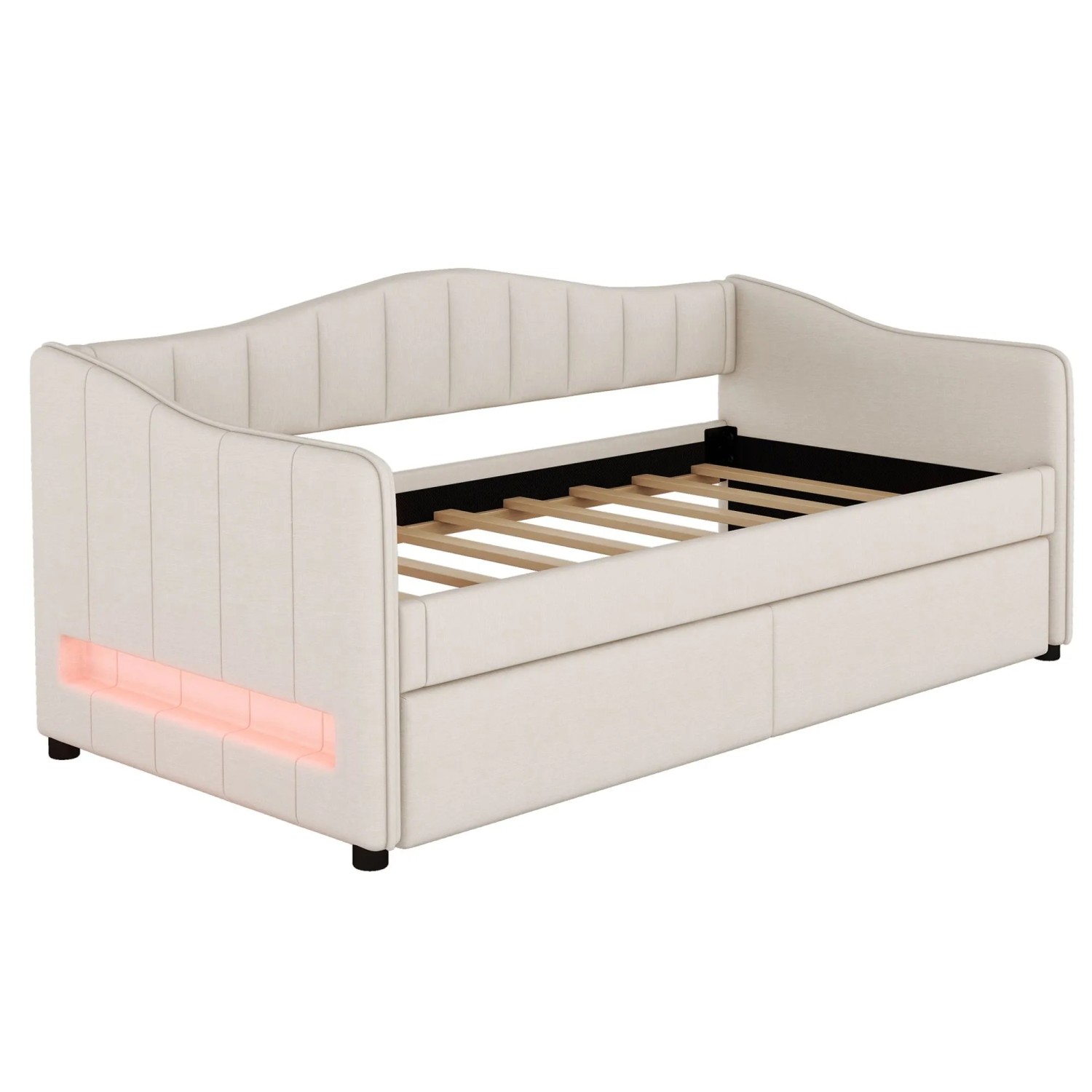 okwish Schlafsofa 90×200 mit Ausziehbarem Bett ohne Matratze
