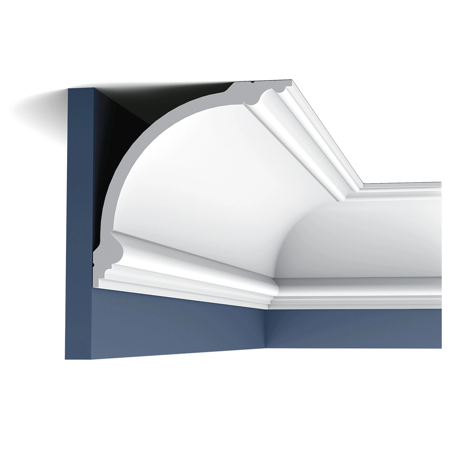 ORAC DECOR C338 LUXXUS Stuck Zierprofil Decken Zierleiste Wand-Dekor-Leiste 2 m 200 cm x 18,4 cm x 18,4 cm Weiß