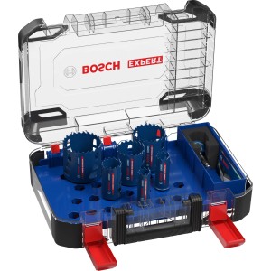 Bosch Expert Lochsägen-Set, 9-teilig, in transparenter Box. Lochsägen in verschiedenen Größen.