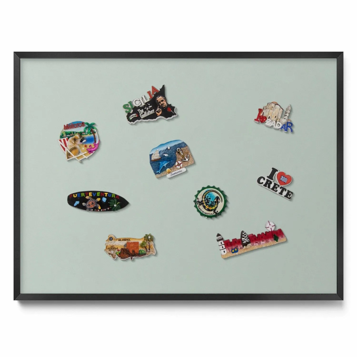 Tulup Magnettafel Magnetboard Metall Bedruckt Farbe Celadon 80x60 cm Wand-M günstig online kaufen