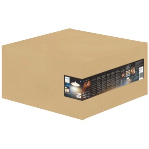 Verpackung der Philips Hue Pendelleuchte White Ambiance Cher mit Dimmschalter.
