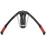 SPORTNOW Power Twister, schwarz-rot, für Oberkörpertraining. Hydraulisches Fitnessgerät mit einstellbarem Widerstand.