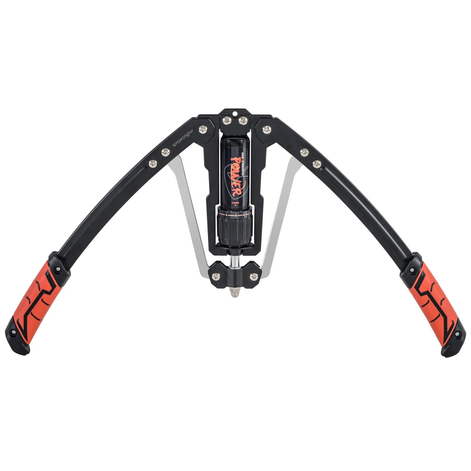 SPORTNOW Power Twister, schwarz-rot, für Oberkörpertraining. Hydraulisches Fitnessgerät mit einstellbarem Widerstand.