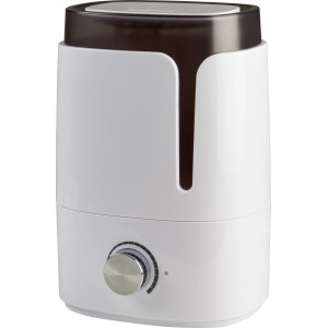 Weißer Ultraschall-Luftbefeuchter für ein angenehmes Raumklima.