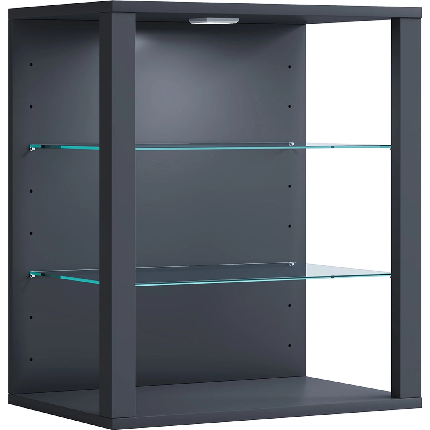 ebuy24 GlasolSW Vitrinenschrank Wandhängend Anthrazit günstig online kaufen