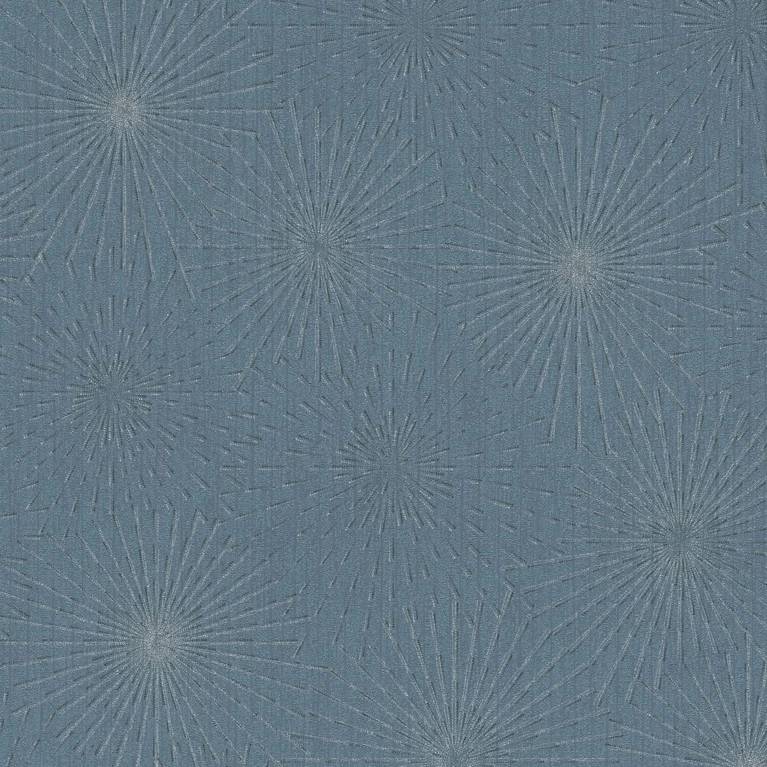 PROFHOME 388182-GU Grafik Tapete Abstrakt glitzernd Blau Silber Grau 0,53 m günstig online kaufen