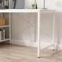 Rebiko Computertisch Loft Tisch Weiß Modern Mit Regal Gaming_5