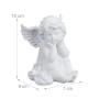 Relaxdays Grabengel 2er Set Polyresin Weiß Wetterfest 10 cm x 7 cm x 9 cm 120 g_4