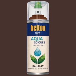 Belton Free AQUAcolours Buntlack RAL 8017 Schokobraun matt, 400ml Dose.