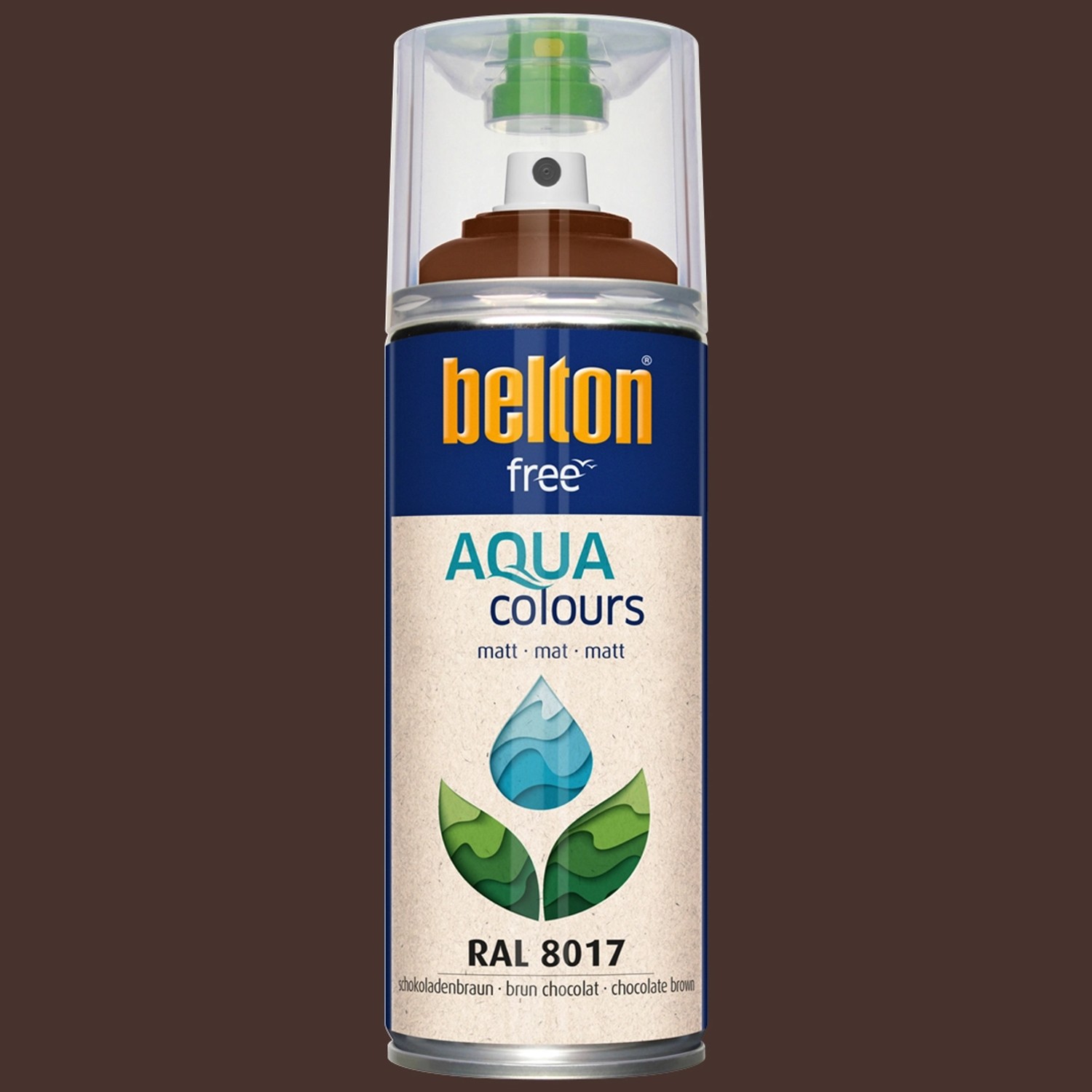 Belton Free AQUAcolours Buntlack RAL 8017 Schokobraun matt 400 ml