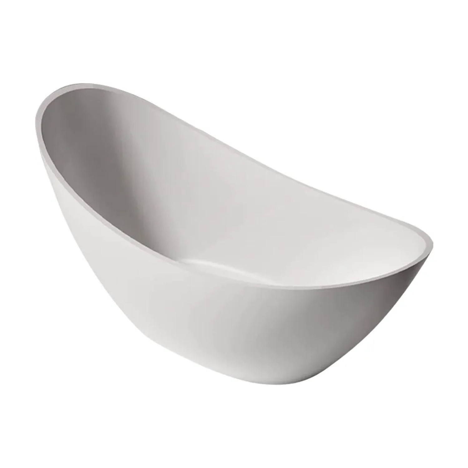 360Home Mondförmige Badewanne 185 CM Freistehend Für Badezimmer XA8864185