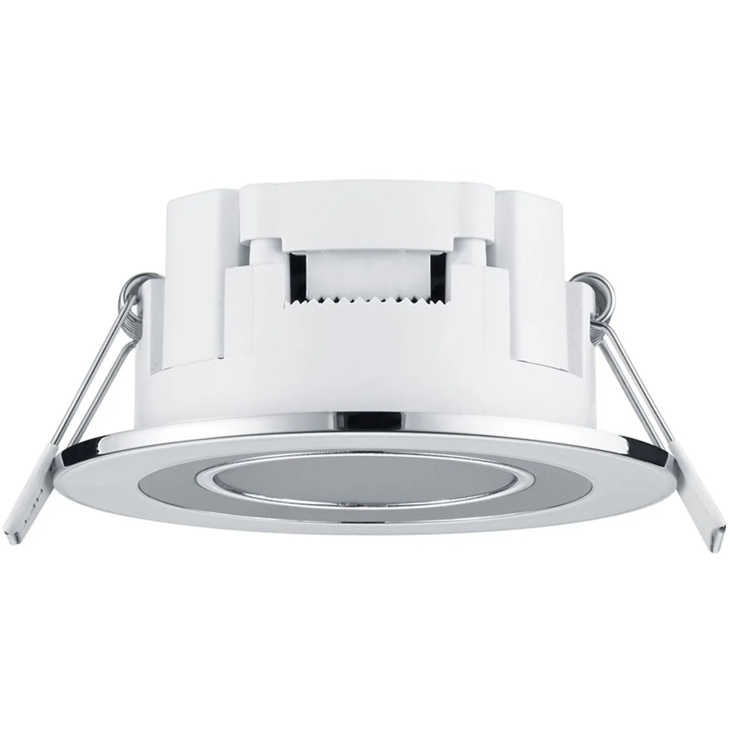 Trio LED Einbauspot Core, 5W, Chrom, Detailansicht. Moderner Deckenspot für Innenräume.