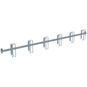 Feuerverzinkter Schake Fahrradständer Reihenparker zur Wandmontage.