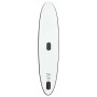 Aufblasbares, weißes SUP-Board mit schwarzem Rand und Segel von vidaXL.