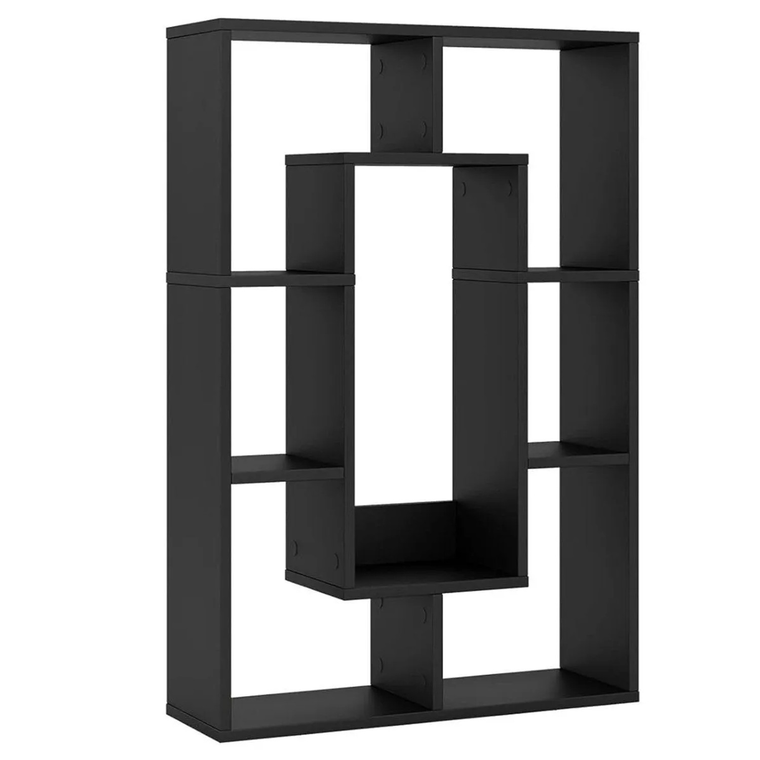 Costway Bücherregal mit 7 Fächern & Kippschutz 60 x 20 x 90 cm Schwarz günstig online kaufen