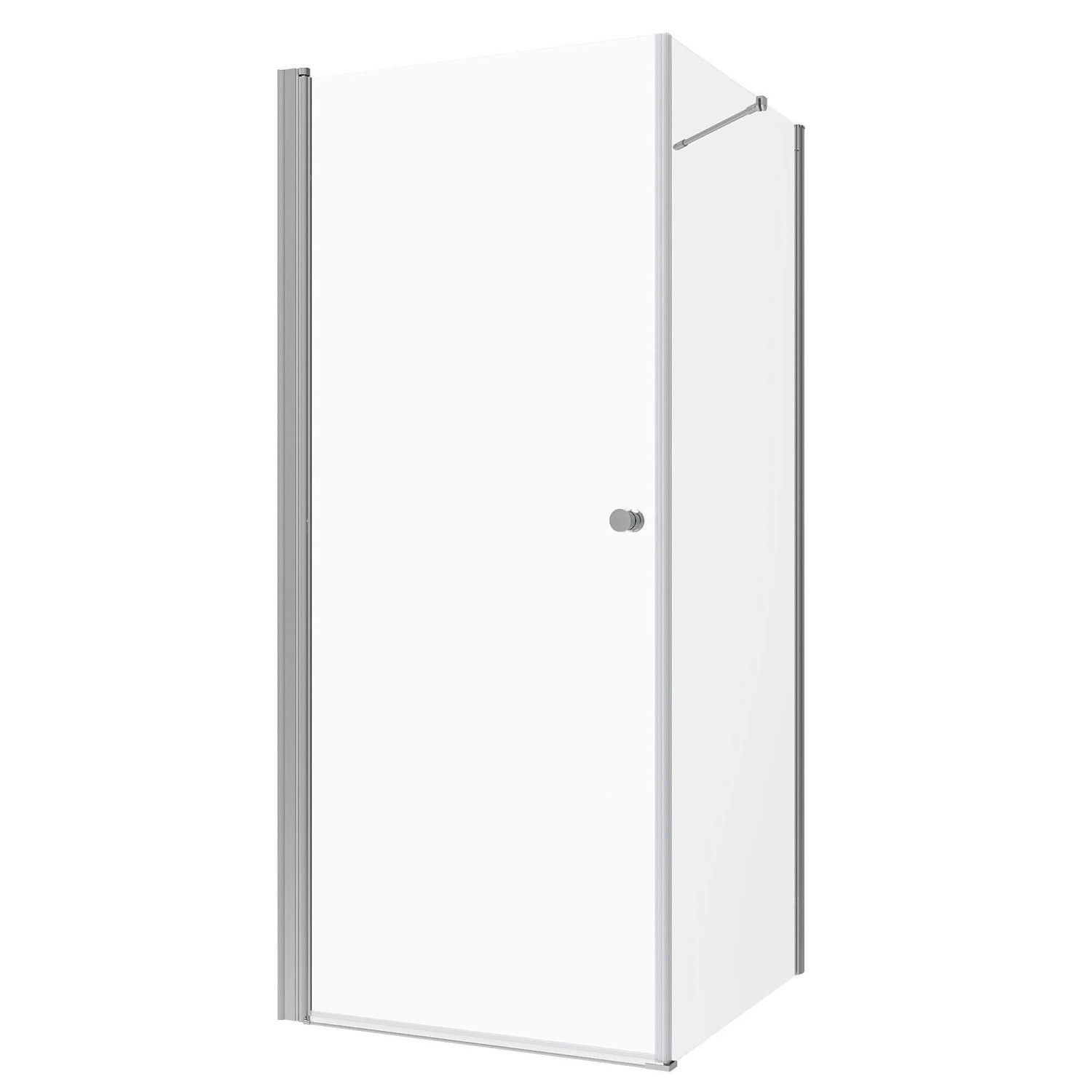 Aquabatos Duschkabinen 80x100x197 cm Badezimmer Duschabtrennung mit Seitenwand NANO Duschwand Duschtür Eckdusche 6mm Einscheiben Sicherheitsglas