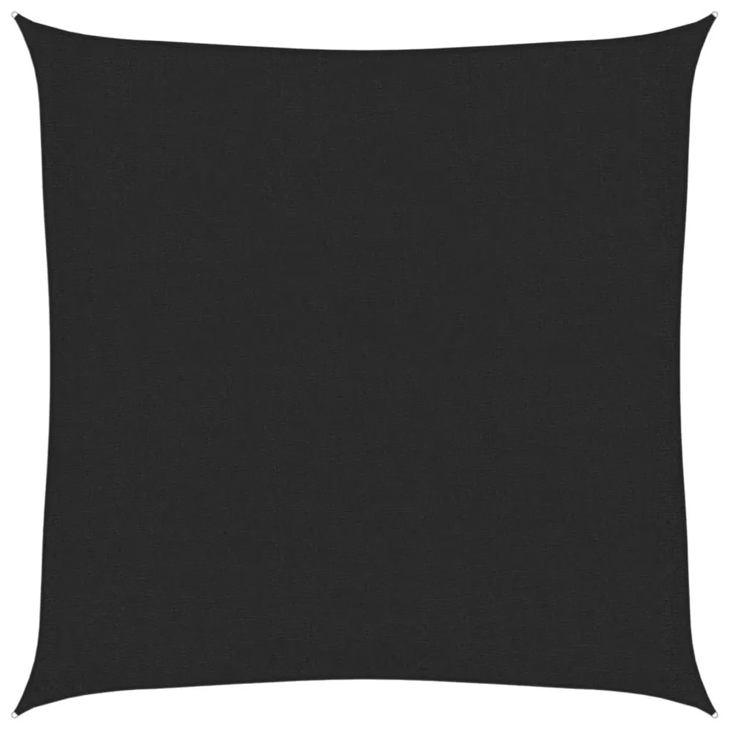 vidaXL Sonnensegel 160 g/m² Schwarz 3,6x3,6 m HDPE 311715