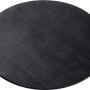 Schwarze Gummi-Dichtungsplatte, rund, Ø 100mm, zuschneidbar für individuelle Abdichtungen.