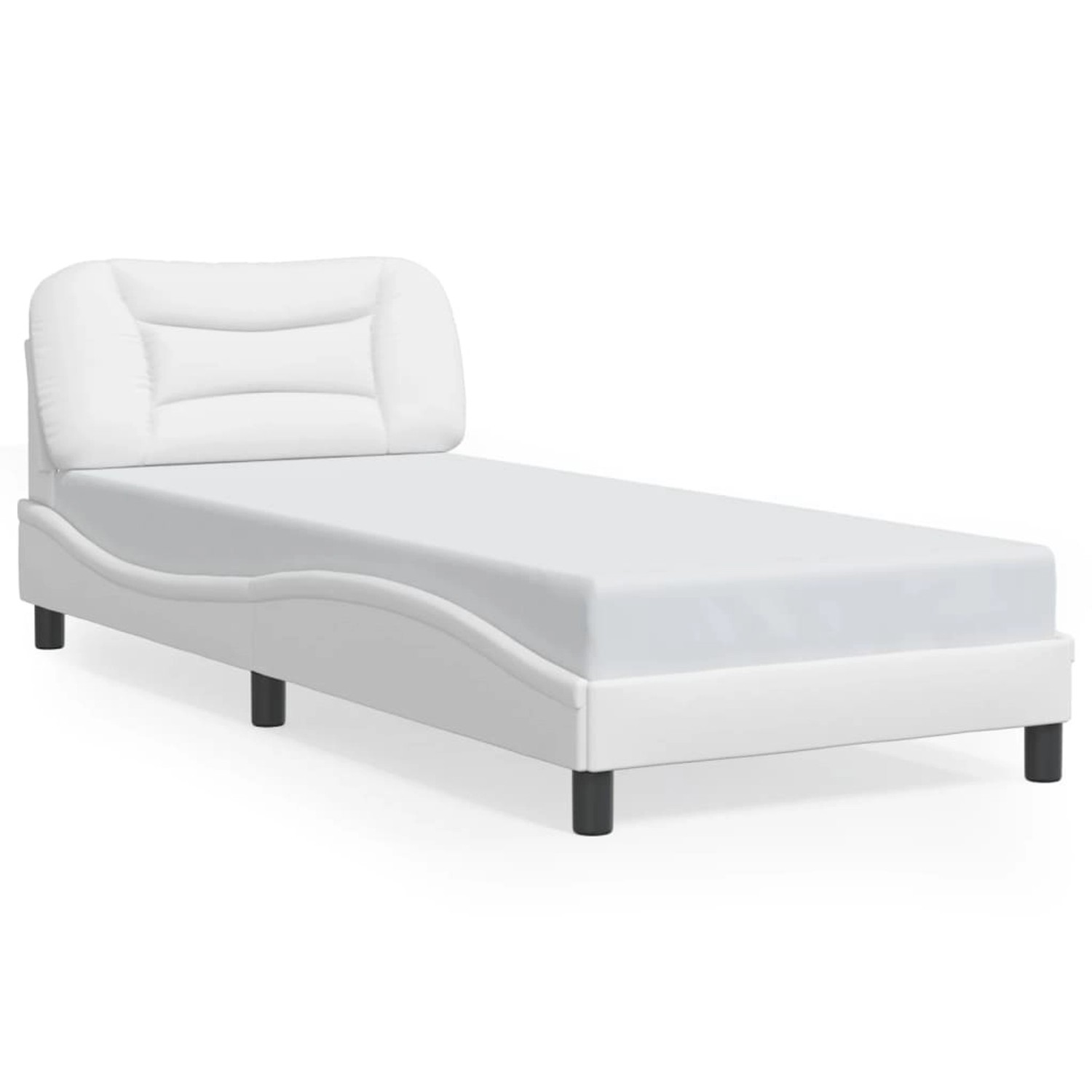 vidaXL Bettgestell ohne Matratze Hvar Weiß 90x200 cm Kunstleder 3207975 günstig online kaufen