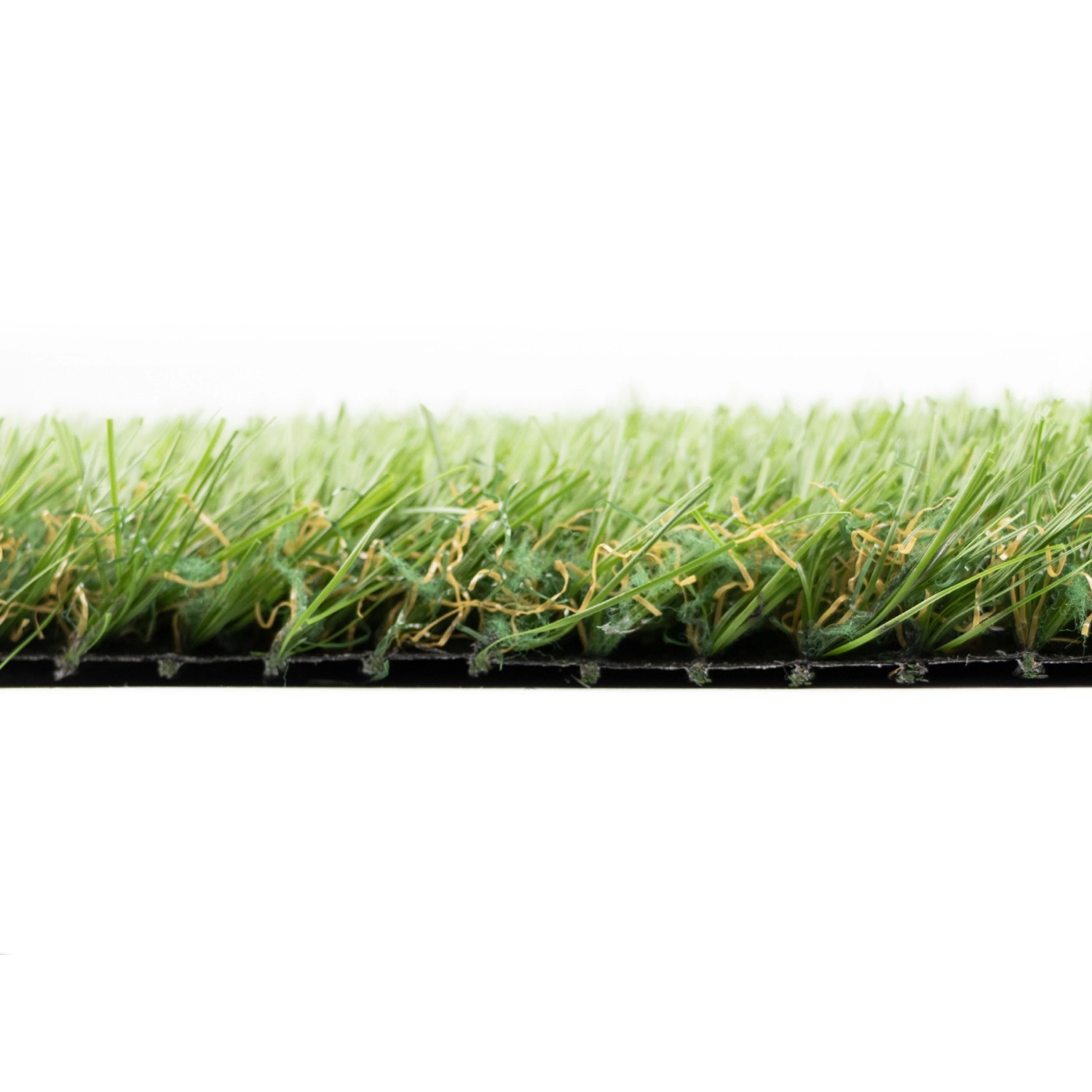 Detailaufnahme: Primaflor Kunstrasen Woodland Grün, 27mm hoch, für Garten & Balkon.