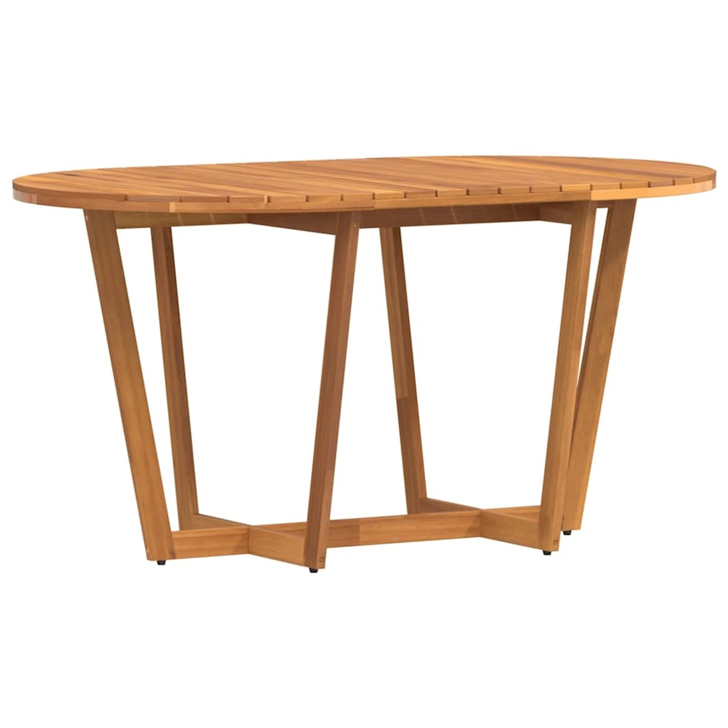 vidaXL Garten-Esstisch Oval 150x90x75 cm Massivholz Akazie 4108136 günstig online kaufen